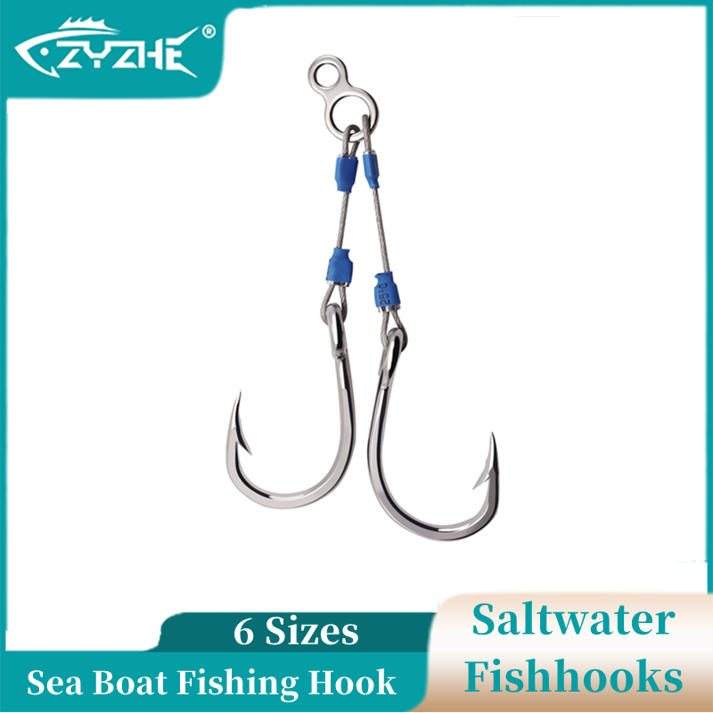 Fishing Hook Barbless - Haczyki wędkarskie ZYZHE ze stalowego drutu,