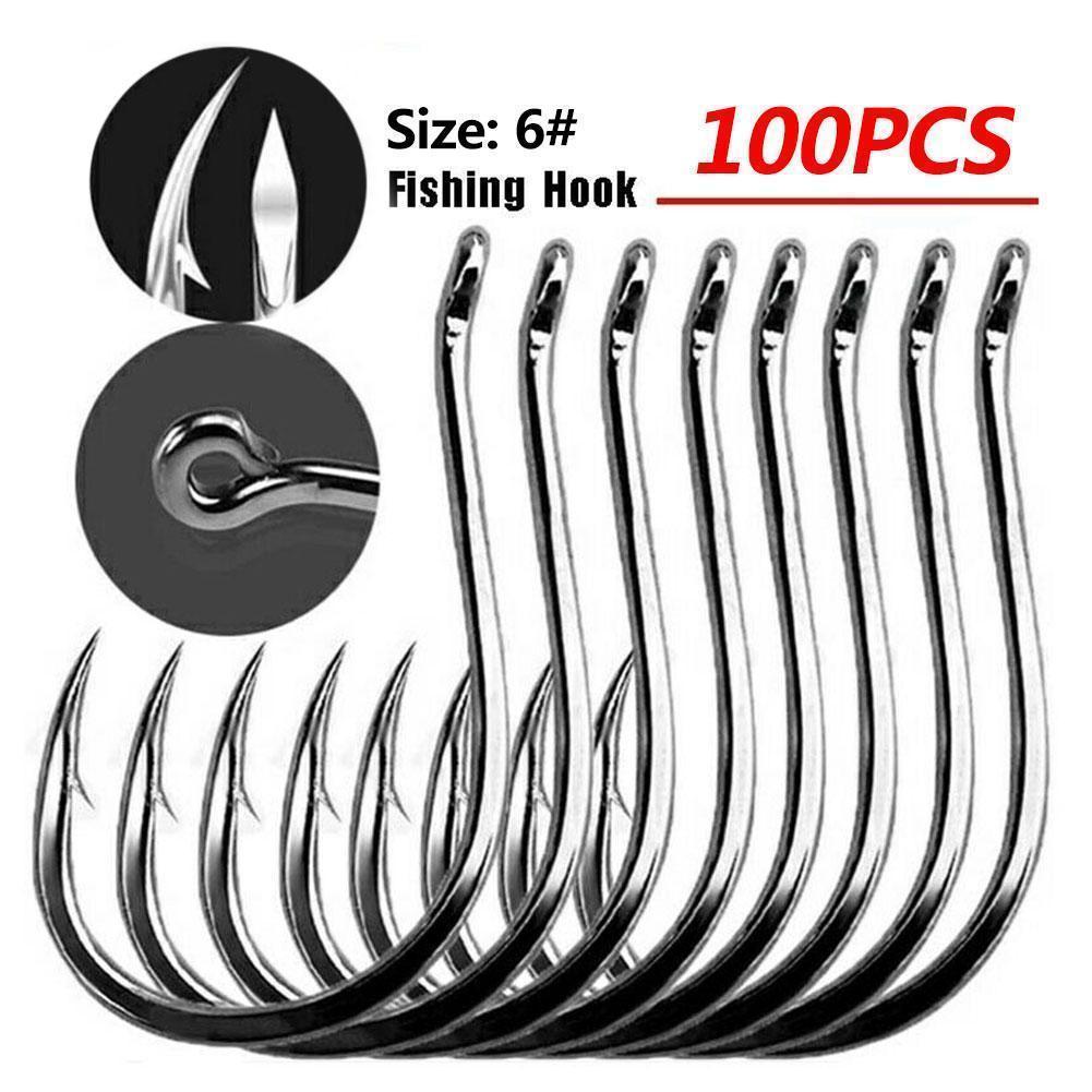 Fishing Hook Circle - 100 szt. Haczyki wędkarskie w pudełku,