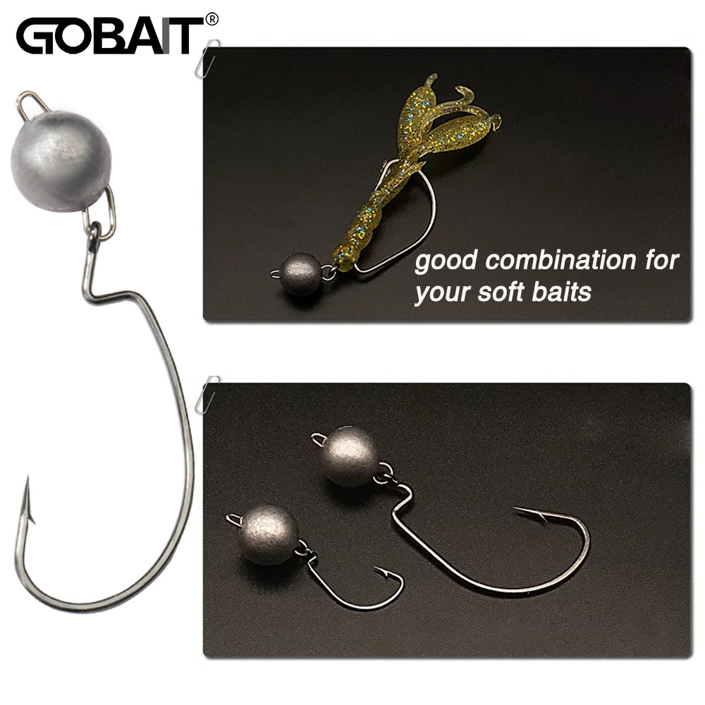 Fishing Hook Weedless - 5 szt. Metalowe główki jigowe haczyki