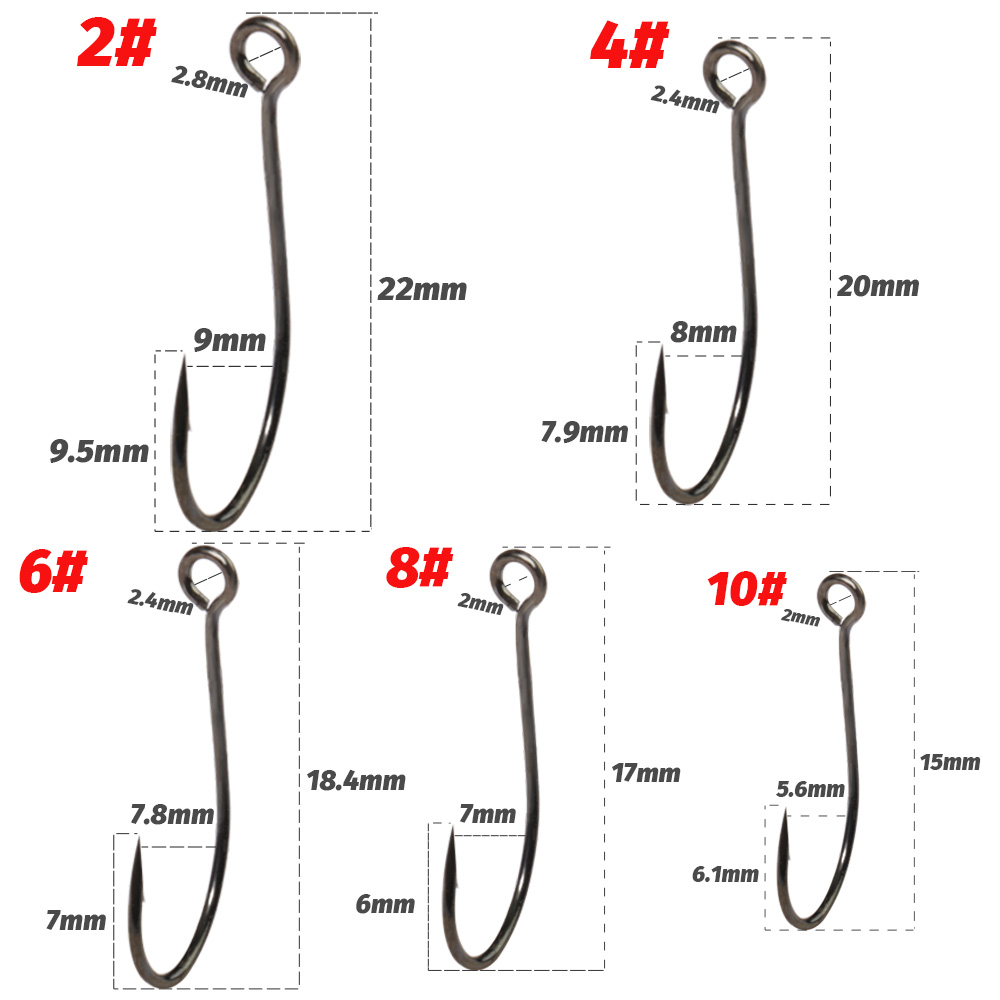 20 SZTUK pojedynczych haczyków – Fishing Hook Circle recenzja i cena