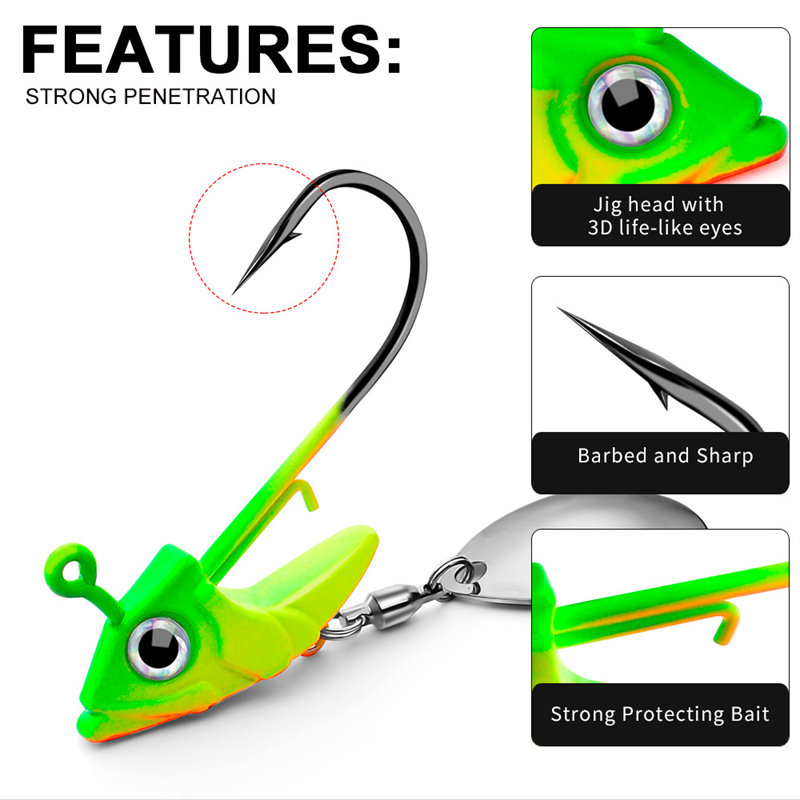 Haczyki typu Lead Head Jig 7g  – Fishing Hook Circle recenzja i cena