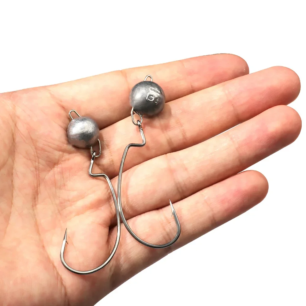 5 szt. Metalowe główki jigowe  – Fishing Hook Weedless recenzja i cena