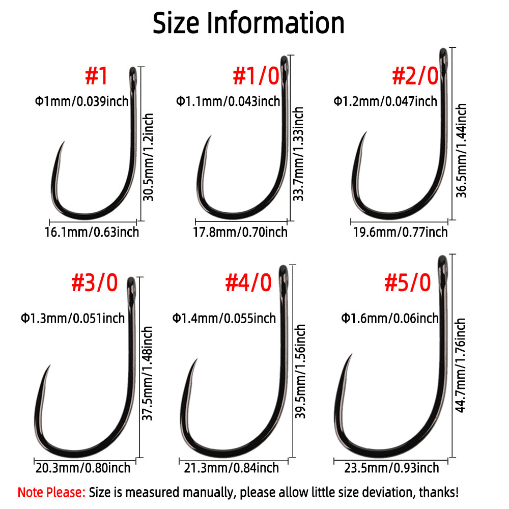 20 sztuk # 1 1/0 2/0 3/0 4/0 5 – Fishing Hook Barbless recenzja i cena